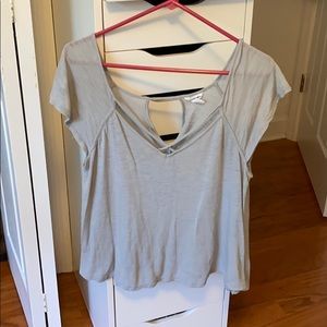 Loose fitting gray top